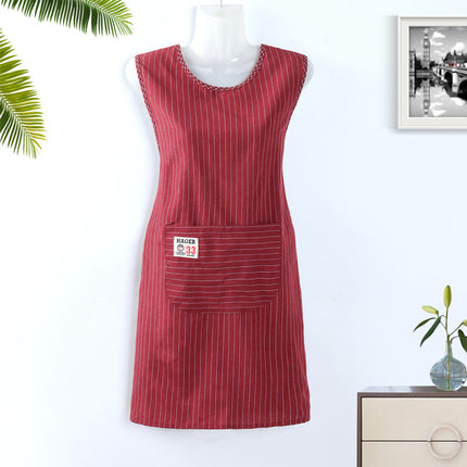 Apron women's Kitchen home sleeveless work modern simple oil-proof home Japanese style women's apron new wholesale