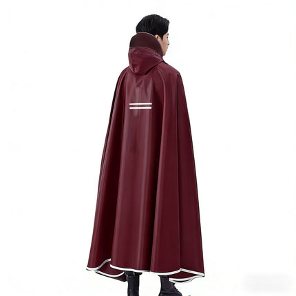 Raincoat double electric car motorcycle poncho battery car adult riding single plus size thickening factory one piece wholesale