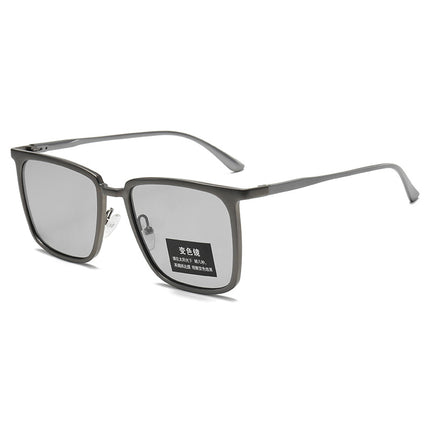 New Aluminum-Magnesium Polarized Sunglasses for Men for Driving, Anti-Uv Glare Color-Changing Glasses, Sun Protection Sunglasses