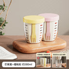 About 580ml / Mango yellow + cherry powder [1 pack each]