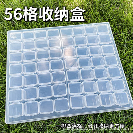 Jewelry Box Jewelry Storage Box Anti-oxidation Box Earrings Card Transparent Multi-compartment Portable Multifunctional Storage Box