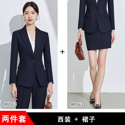 Business Suit suit Women's Spring and Autumn High-end Interview Formations High-end Sense Tooling Temperament Work Clothes Suit Jacket