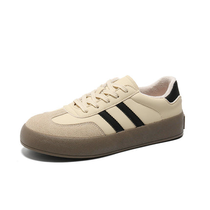 Winter cotton shoes couple retro German training white shoes men's 2024 new fleece-lined men's shoes Joker casual shoes wholesale