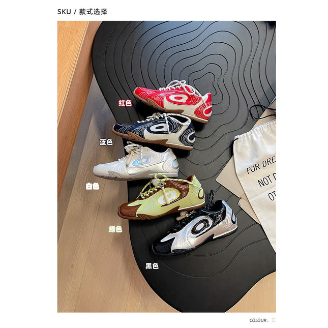 Retro Versatile Baseball Training Shoes for Women 2025 Autum New Breathable Thin-Soled Casual Sports Racing Forrest Gump Shoes