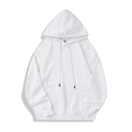 350g Hooded Sweatshirt for Men and Women, Spring & Fall Hooded Pullover Top, Loose Couple Outwear, Casual Pure Cotton, Printable