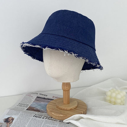 Summer Hat Big Head Fisherman Hat Double-sided Sunscreen Men's Hat Men's Trendy Thin Black Sun Hat Japanese
