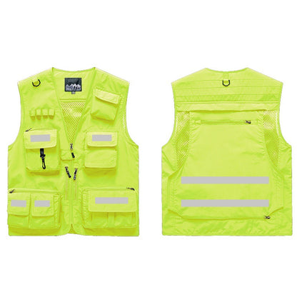 Vest Custom Printing LOGO Outdoor Mountaineering Camping Function Luya Multifunctional Summer Tooling Photography Vest