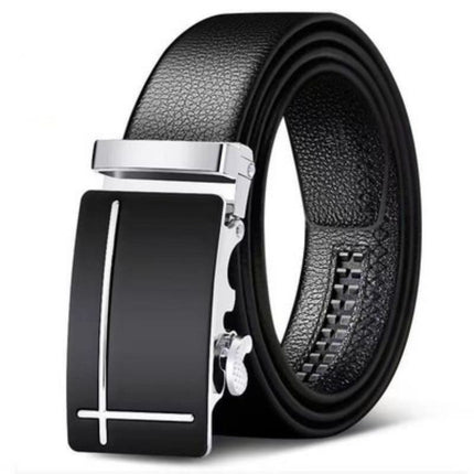 New Men's belt casual Korean style alloy automatic buckle pants belt green middle-aged belt business versatile