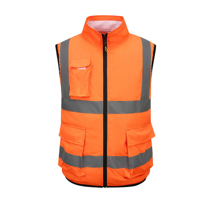 Sanitation worker reflective vest outdoor reflective vest summer cooling air conditioning clothing with fan for cross-border