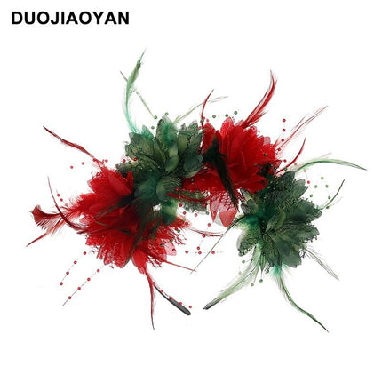 Spider Flower Party Halloween New Flower Headdress Hair Hoop Wholesale Makeup Personality European and American Cosplay