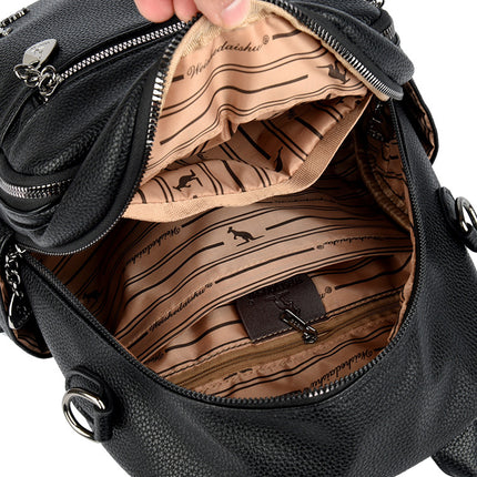 2025 new ladies backpack large capacity travel bag simple travel casual bag all-match commuter bag foreign trade