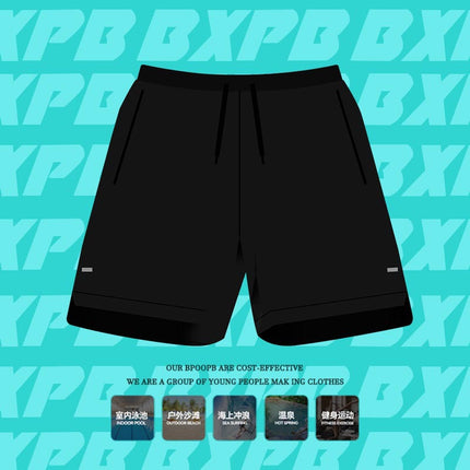 Swimming Trunks Men's Surfing Suit Loose Quick-Drying Men's Boxer Swimming Trunks Swimsuit Suit Beach Pants Hot Spring Swimming Equipment