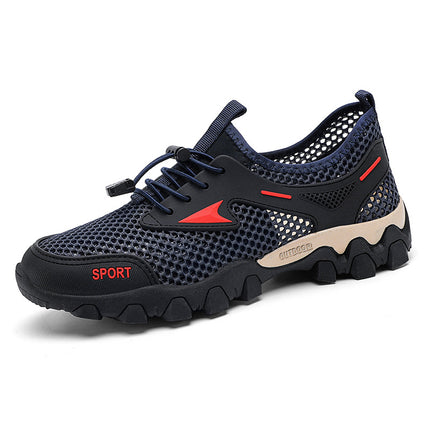 2025 Amazon New Men's Casual Outdoor Wading Shoes Men's Mesh Outdoor Camping Shoes Hiking Shoes
