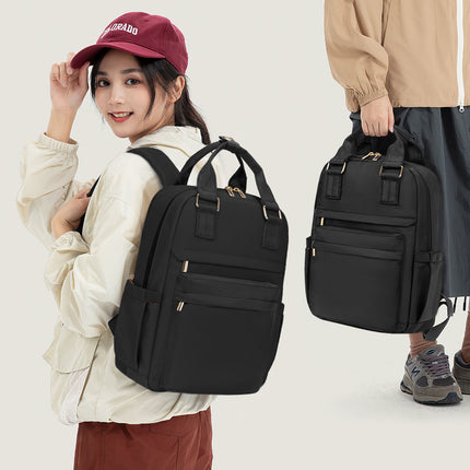Women's Backpack Large Capacity Student School Bag Lightweight and Easiest for Match Black Backpack 2025 New Casual Casual Backpack