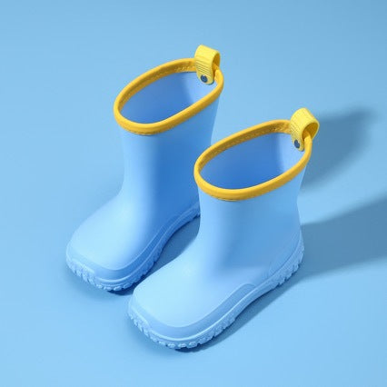 Cross-Border Kidsren's Rain Boots Cartoon Boys and Girls Pvc Environmentally Friendly Rain Boots Non-Slip Waterproof Shoes