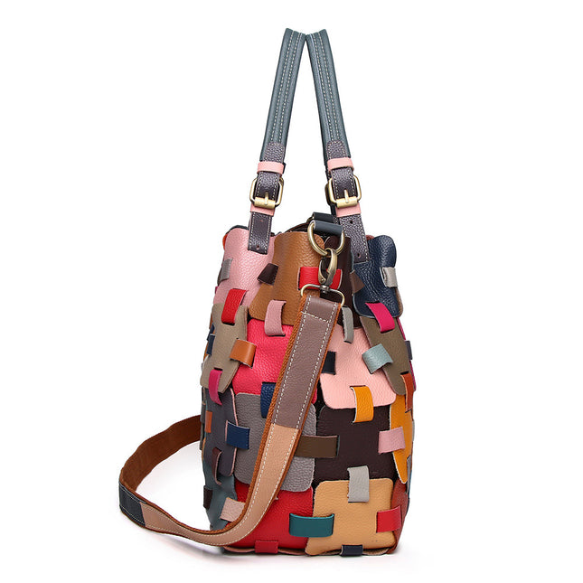 Leather Woven Bag / Sac Tressé Cuir