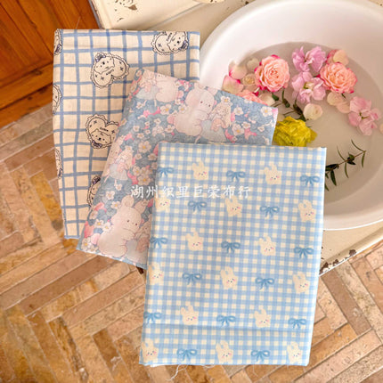 Cotton 40 digital printed fabric cute cartoon cotton floral cloth cute girls women's clothing children's clothing parent-child