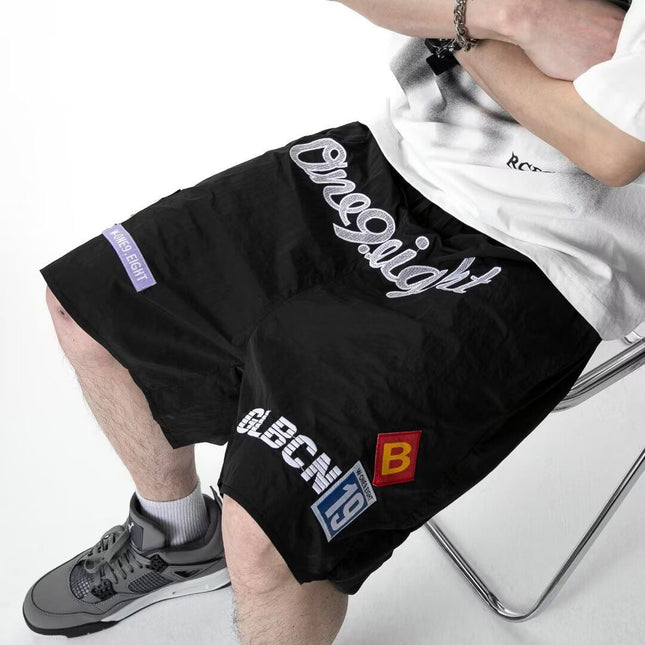 American High Street Fashion Brand Men's Loose Straight Sports Casual Shorts Summer Fashion Trend Basketball Sports Shorts