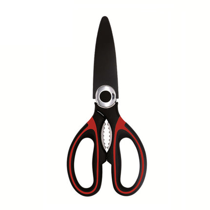 Multi-functional kitchen scissors household fish cutting vegetables roast meat chicken duck bones large stainless steel kitchen scissors wholesale