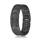 Black 2.2cm wide three rows full magnetic