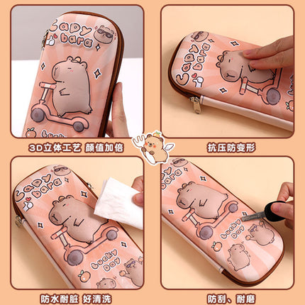 Kapi Barra 3D Stationery Box Student High-value Pencil Case Boys and Girls Multifunctional Large Capacity Pencil Case Pencil Case