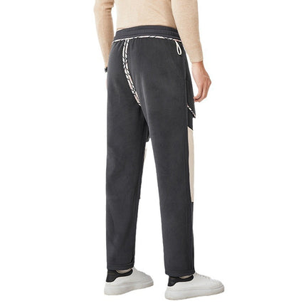 Cross-Border Men's Pants Autumn and Winter New Casual Sports Thickened Long Pants Le Feng Graphene Men's Long Pants Warm Casual Pants