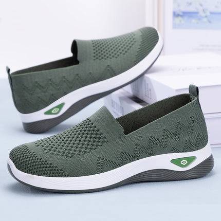 Women's Summer New Casual Slip-On Shoes, Cross-Border Dropshipping, Soft-Soled Breathable Fashion Mom Shoes, Old Beijing Cloth Shoes