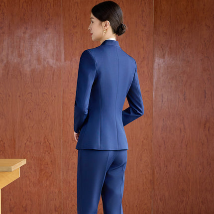 High-End Spring & Fall Hotel Front Desk Professional Wear Long-Sleeved Sales Department Reception 4S Store Sales Consultant Fashion Suit Suit