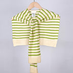 Beige background with light green stripes