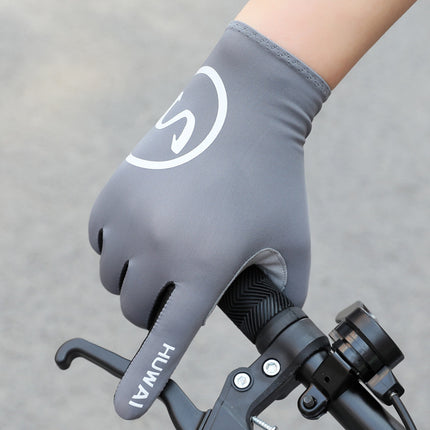 Cycling Gloves Men's Outdoor Fitness Non-Slip Cushioning Ice Silk Breathable Dynamic Bicycle Export Mountain Bike Gloves A20S