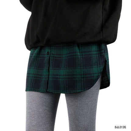 Versatile Short Skirt Women's Sweatshirt Layered with Inner Hem Covering Crotch and Butt Curtain Bottoming Artifact Half Skirt Fake