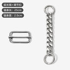 Extension chain 25cm (width 2.0cm) + silver adjustment buckle