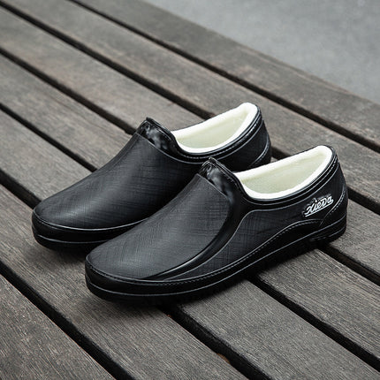 New Spring and Autumn Rain Shoes Women's Waterproof Shoes Four Seasons Low-top Lightweight Work Non-slip Soft Bottom Rubber Shoes Short Tube Export Foreign Trade