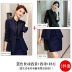 Blue Long Sleeve Suit Dress Shirt / S