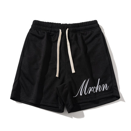 Carefully Selected New Quarter Pants, Summer American Simple Embroidered Letters Casual Sports Pants, No More Than Knee-Length Shorts Training Pants