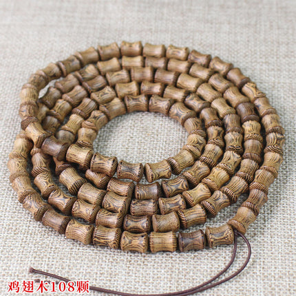 Factory wholesale Wen play wooden beads bracelet 108 beads for men and women lovers jewelry gift chicken wings wooden bracelet