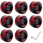 Red and black color mixing wheel (including bearing) 8 wrenches