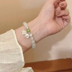 [cat's eye stone] white small flower