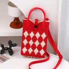 [high quality filling] diamond grid red (red portable) 10502