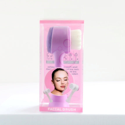 3D Silicone Double-sided Cleansing Brush Silicone Face Washing Brush Soft Hair Cleansing Brush Cleaning Pore Face Washing Instrument Massage Artifact