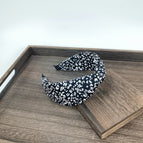 B51 black and white leopard print