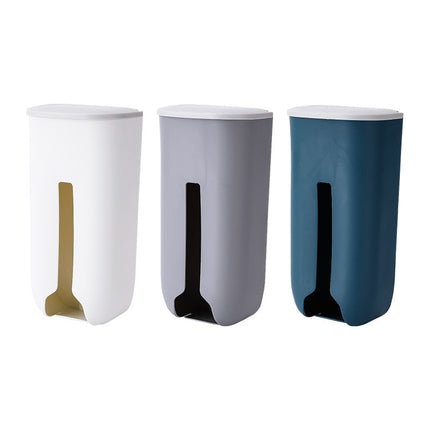 Punch-free Kitchen Flip Garbage Bag Storage Box Plastic Bag Organize Storage Box Bag Rectable Wall-mounted Storage