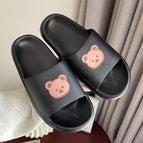 Thick bottom-middle bear [black] / 36/37 size