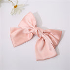 Short bow light pink spring clip