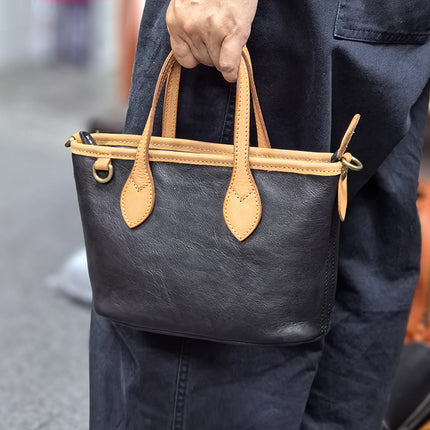 Large-Capacity New High-End Vegetable Basket Commuter Women's Fashion Bag Versatile Satchel Work Shoulder Bag 2153