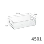 4501. transparent box-wide and short style