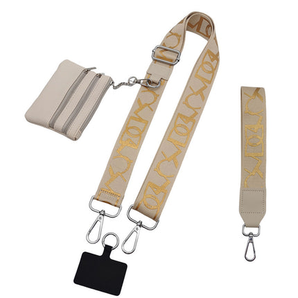 Cross-border hot-selling mobile phone strap with change small bag detachable extended bag with adjustable replacement bag strap wholesale