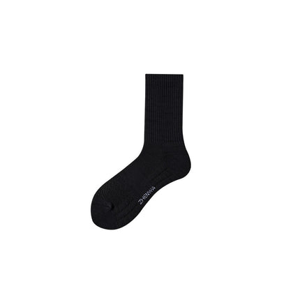 Mid-Calf Socks Ins Casual Versatile Pure Color Socks Men's Non-Slip Antibacterial Sports Socks High Elastic Non-Stretching Towel Socks