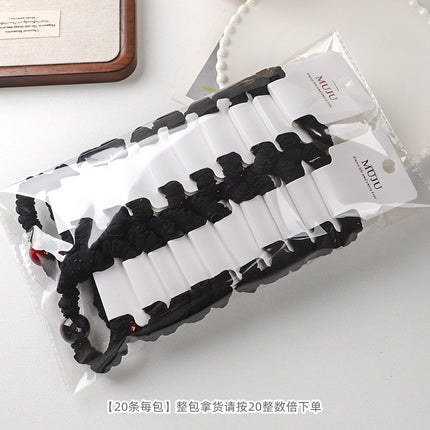 Card-Mounted Hair Band, High-End Pearl Hair Accessories, High Elasticity, Super Soft Small Intestine Ring, Hair Rope, Rubber Band, High Ponytail Head Rope