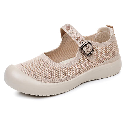 Mom's Shoes for Women, New Summer Style, Breathable Buckle Single Shoes, Soft Sole, Comfortable Casual Shoes, Hollow Design, Fashionable and Comfortable Women's Shoes